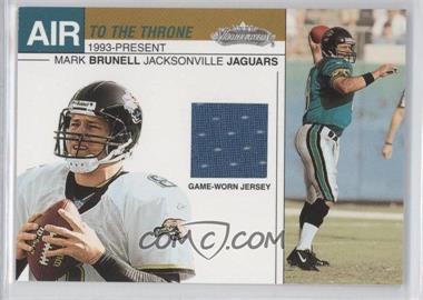 2002 Fleer Showcase - Air to the Throne - Silver Game-Worn Jersey #_MABR - Mark Brunell