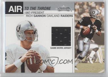 2002 Fleer Showcase - Air to the Throne - Silver Game-Worn Jersey #_RIGA - Rich Gannon