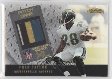 2002 Fleer Showcase - Football's Best - Gold Game-worn Patch #_FRTA - Fred Taylor /25