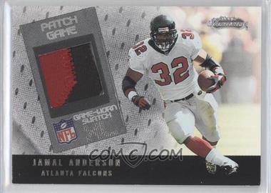 2002 Fleer Showcase - Football's Best - Silver Game-worn Patch #_JAAN - Jamal Anderson /100