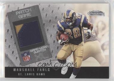 2002 Fleer Showcase - Football's Best - Silver Game-worn Patch #_MAFA - Marshall Faulk /100