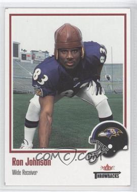 2002 Fleer Throwbacks - [Base] #112 - Ron Johnson