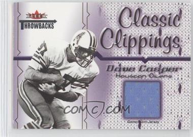 2002 Fleer Throwbacks - Classic Clippings #_DACA - Dave Casper