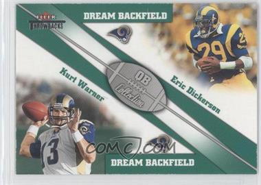 2002 Fleer Throwbacks - QB Collection Dream Backfields #3 DB - Eric Dickerson, Kurt Warner