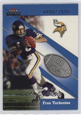 2002 Fleer Throwbacks - QB Collection #16 QB - Fran Tarkenton /1500