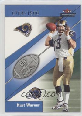 2002 Fleer Throwbacks - QB Collection #4 QB - Kurt Warner /1500