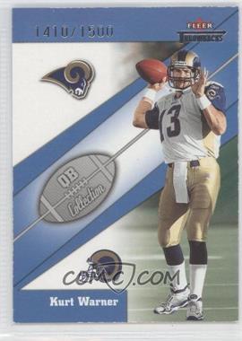 2002 Fleer Throwbacks - QB Collection #4 QB - Kurt Warner /1500