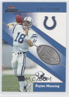 2002 Fleer Throwbacks - QB Collection #8 QB - Peyton Manning /1500