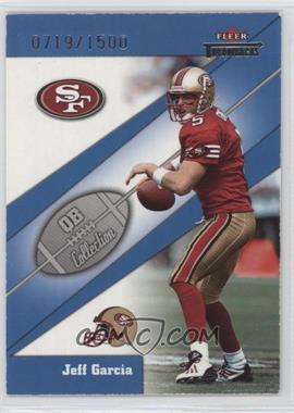 2002 Fleer Throwbacks - QB Collection #9 QB - Jeff Garcia /1500