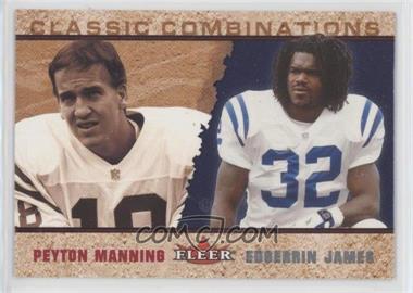 2002 Fleer Tradition - Classic Combinations - Retail #5 CC - Peyton Manning, Edgerrin James