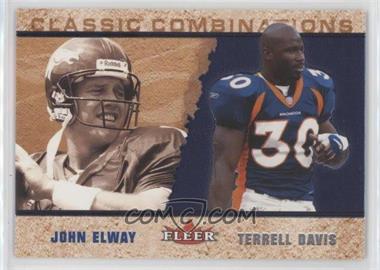 2002 Fleer Tradition - Classic Combinations #30 CC - John Elway, Terrell Davis /500