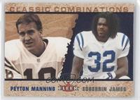 Peyton Manning, Edgerrin James #/2,000