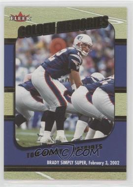 2002 Fleer Tradition - Golden Memories #3GM - Tom Brady