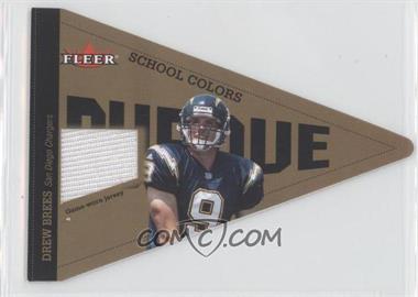 2002 Fleer Tradition - School Colors - Materials #_DRBR - Drew Brees