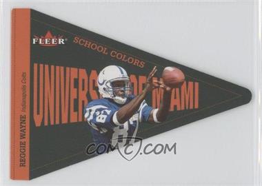 2002 Fleer Tradition - School Colors #11 SC - Reggie Wayne /750