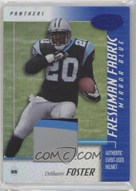 2002 Leaf Certified - [Base] - Mirror Blue Materials #110 - Freshman Fabric - DeShaun Foster /100