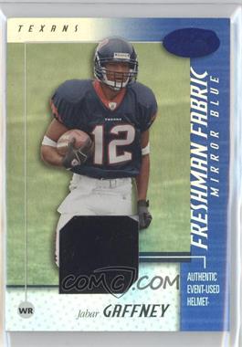 2002 Leaf Certified - [Base] - Mirror Blue Materials #111 - Freshman Fabric - Jabar Gaffney /100