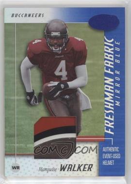 2002 Leaf Certified - [Base] - Mirror Blue Materials #130 - Freshman Fabric - Marquise Walker /100 [EX to NM]
