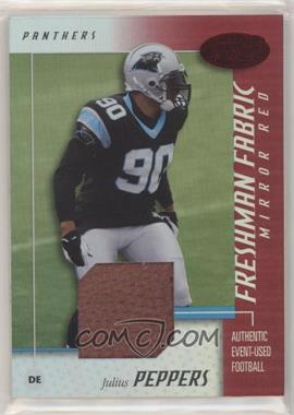 2002 Leaf Certified - [Base] - Mirror Red Materials #120 - Freshman Fabric - Julius Peppers /250