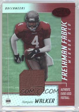 2002 Leaf Certified - [Base] - Mirror Red Materials #130 - Freshman Fabric - Marquise Walker /250