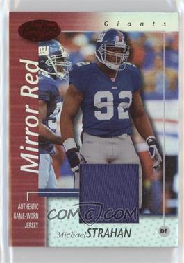 2002 Leaf Certified - [Base] - Mirror Red Materials #59 - Michael Strahan /100