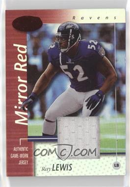 2002 Leaf Certified - [Base] - Mirror Red Materials #6 - Ray Lewis /100