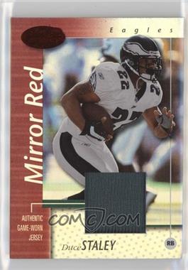 2002 Leaf Certified - [Base] - Mirror Red Materials #71 - Duce Staley /100