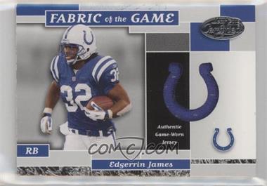 2002 Leaf Certified - Fabric of the Game - Die-Cut Team Logo #FG 45 - Edgerrin James /50