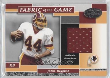 2002 Leaf Certified - Fabric of the Game #FG 20 - John Riggins /100