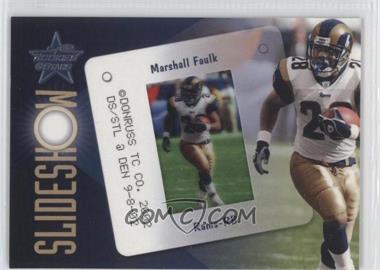 2002 Leaf Rookies & Stars - SlideShow #SS-12 - Marshall Faulk /1500