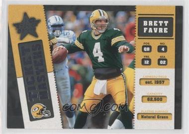 2002 Leaf Rookies & Stars - Ticket Masters #TM-10 - Brett Favre, Ahman Green /2500