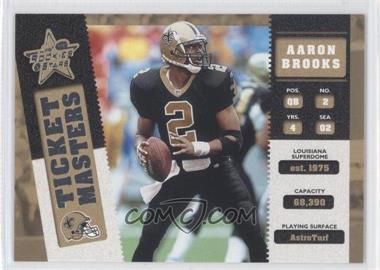 2002 Leaf Rookies & Stars - Ticket Masters #TM-15 - Aaron Brooks, Donte Stallworth /2500