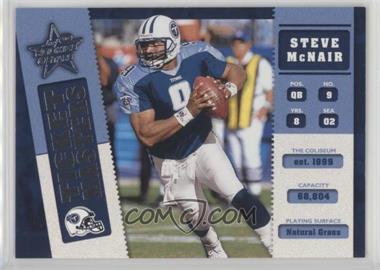 2002 Leaf Rookies & Stars - Ticket Masters #TM-20 - Steve McNair, Eddie George /2500 [Noted]