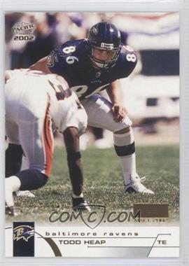 2002 Pacific - [Base] - Premiere Date Missing Serial Number #33 - Todd Heap