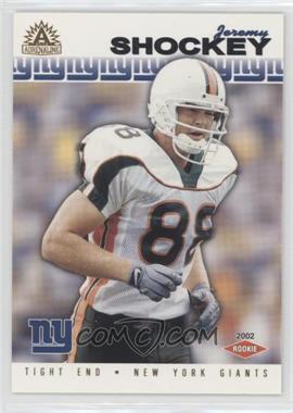 2002 Pacific Adrenaline - [Base] #187 - Jeremy Shockey