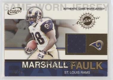2002 Pacific Atomic - Authentic Game-Worn Jersey - Gold #79 - Marshall Faulk /25