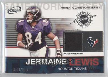 2002 Pacific Atomic - Authentic Game-Worn Jersey - Patch #43 - Jermaine Lewis /150