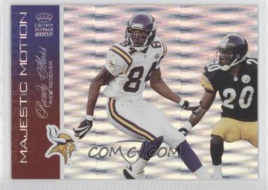 2002 Pacific Crown Royale - Majestic Motion #6 - Randy Moss