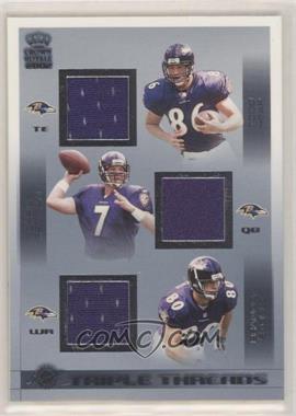 2002 Pacific Crown Royale - Triple Threads #35 - Todd Heap, Chris Redman, Brandon Stokley