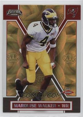 2002 Pacific Exclusive - [Base] - Gold #169 - Marquise Walker