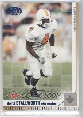 2002 Pacific Heads Update - [Base] - Blue #110 - Donte Stallworth