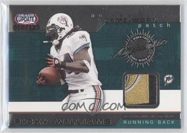 2002 Pacific Heads Update - Game-Worn - Patch #29 - Ricky Williams /125