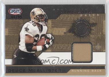 2002 Pacific Heads Update - Game-Worn - Patch #35 - Deuce McAllister /95