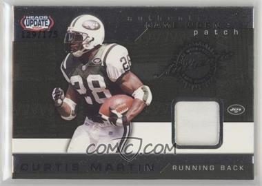 2002 Pacific Heads Update - Game-Worn - Patch #36 - Curtis Martin /175