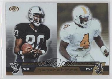 2002 Pacific Heads Update - Generations #7 - Jerry Rice, Donte Stallworth
