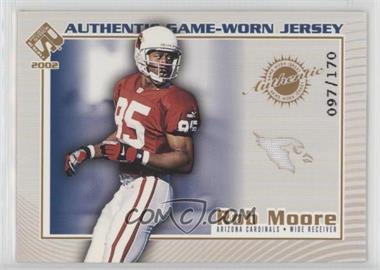 2002 Pacific Private Stock Reserve - Authentic Game-Worn Jersey - Team Logo #5 - Rob Moore /170