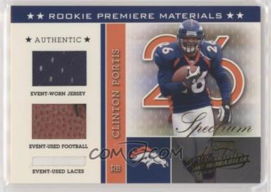 2002 Playoff Absolute Memorabilia - [Base] - Spectrum #221 - Rookie Premiere Materials - Clinton Portis /25