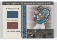 Rookie Premiere Materials - David Garrard [EX to NM] #/825