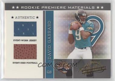 2002 Playoff Absolute Memorabilia - [Base] #215 - Rookie Premiere Materials - David Garrard /825