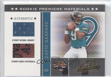 2002 Playoff Absolute Memorabilia - [Base] #215 - Rookie Premiere Materials - David Garrard /825